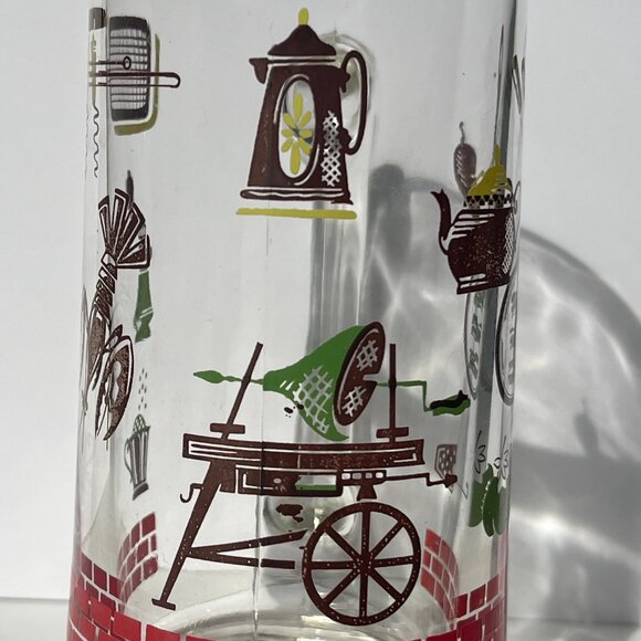 Retro Vintage Glass Dinner Party Mug (large) - Picture 2 of 3